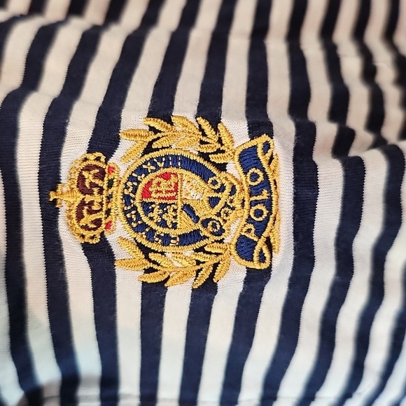 Polo by Ralph Lauren Striped Crest Logo Polo Shirt Classic Fit - Picture 3 of 3